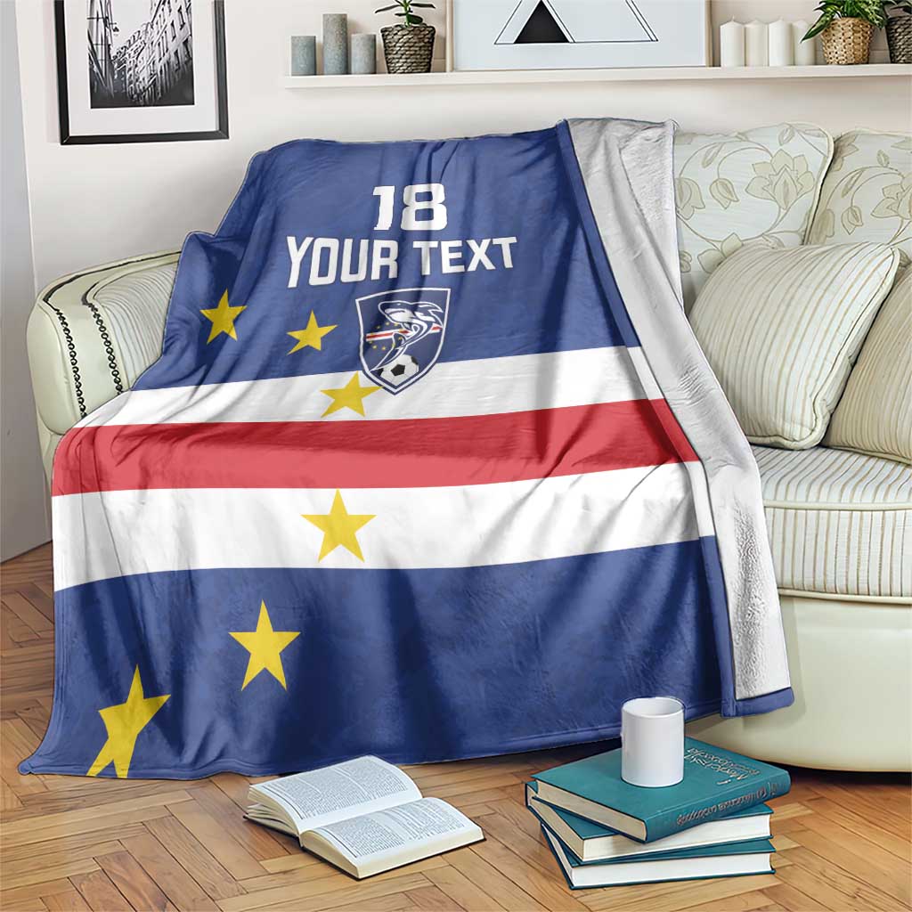 Cape Verde Football Custom Blanket Go Champion Sporty Style - Wonder Print Shop
