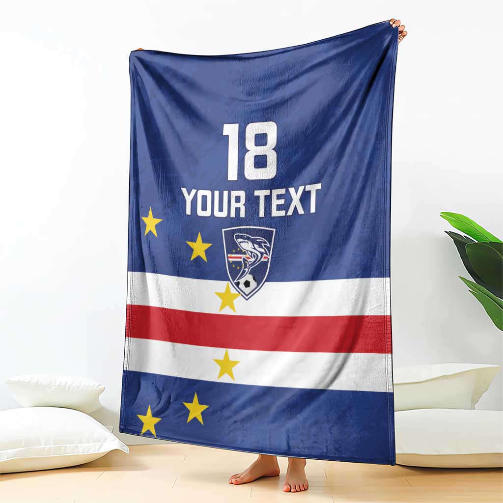 Cape Verde Football Custom Blanket Go Champion Sporty Style - Wonder Print Shop