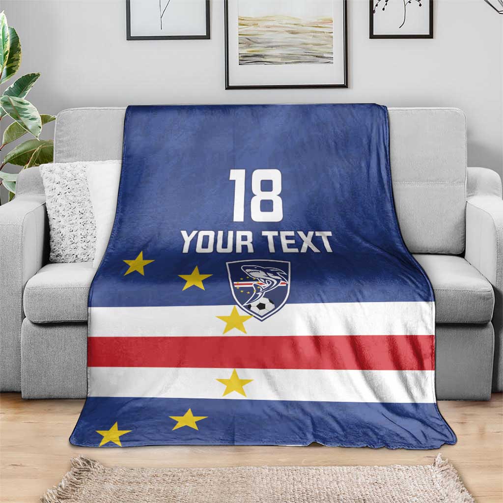 Cape Verde Football Custom Blanket Go Champion Sporty Style - Wonder Print Shop