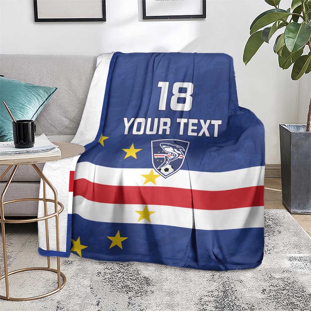 Cape Verde Football Custom Blanket Go Champion Sporty Style - Wonder Print Shop