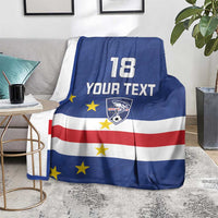 Cape Verde Football Custom Blanket Go Champion Sporty Style - Wonder Print Shop