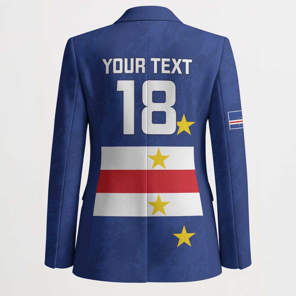 Cape Verde Football Custom Blazer Go Champion Sporty Style - Wonder Print Shop