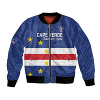 Cape Verde Football Custom Bomber Jacket Go Champion Sporty Style - Wonder Print Shop