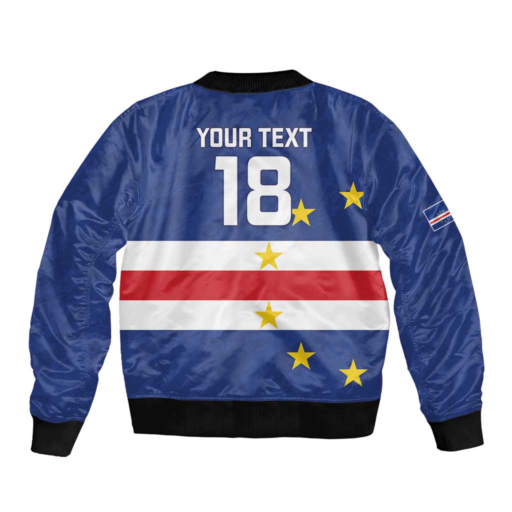 Cape Verde Football Custom Bomber Jacket Go Champion Sporty Style - Wonder Print Shop