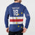 Cape Verde Football Custom Button Sweatshirt Go Champion Sporty Style - Wonder Print Shop