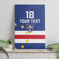 Cape Verde Football Custom Canvas Wall Art Go Champion Sporty Style - Wonder Print Shop