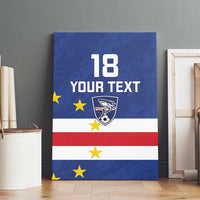 Cape Verde Football Custom Canvas Wall Art Go Champion Sporty Style - Wonder Print Shop
