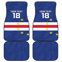 Cape Verde Football Custom Car Mats Go Champion Sporty Style - Wonder Print Shop