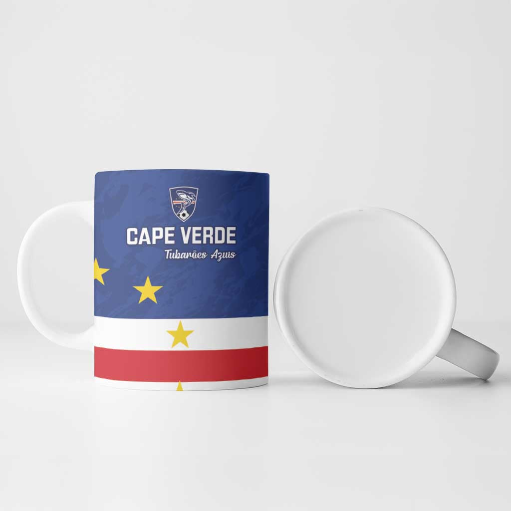 Cape Verde Football Custom Ceramic Mug Go Champion Sporty Style - Wonder Print Shop