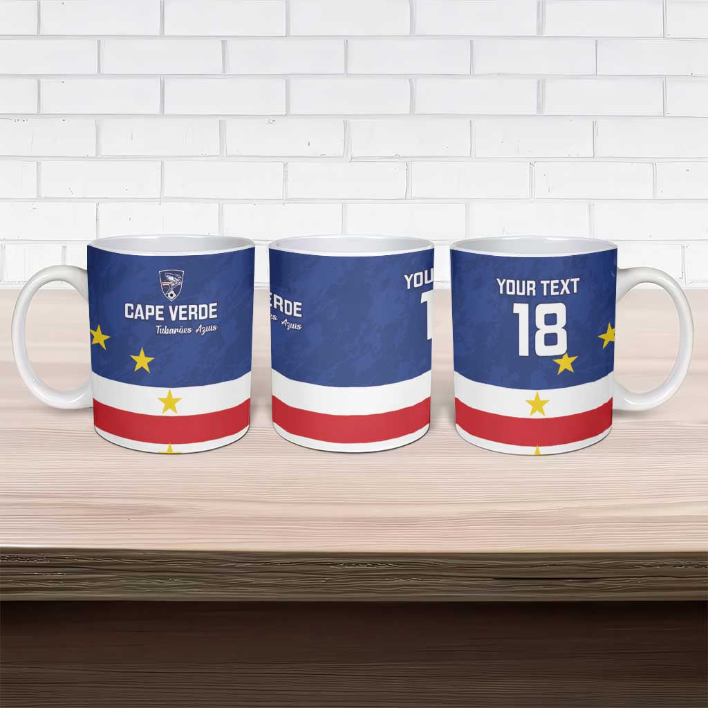 Cape Verde Football Custom Ceramic Mug Go Champion Sporty Style - Wonder Print Shop