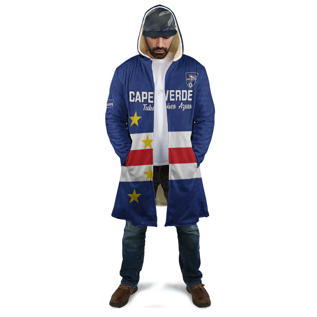 Cape Verde Football Custom Cloak Go Champion Sporty Style - Wonder Print Shop