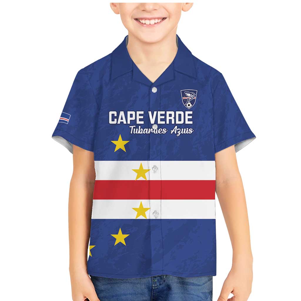 Cape Verde Football Custom Family Matching Mermaid Dress and Hawaiian Shirt Go Champion Sporty Style - Wonder Print Shop