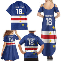 Cape Verde Football Custom Family Matching Summer Maxi Dress and Hawaiian Shirt Go Champion Sporty Style - Wonder Print Shop