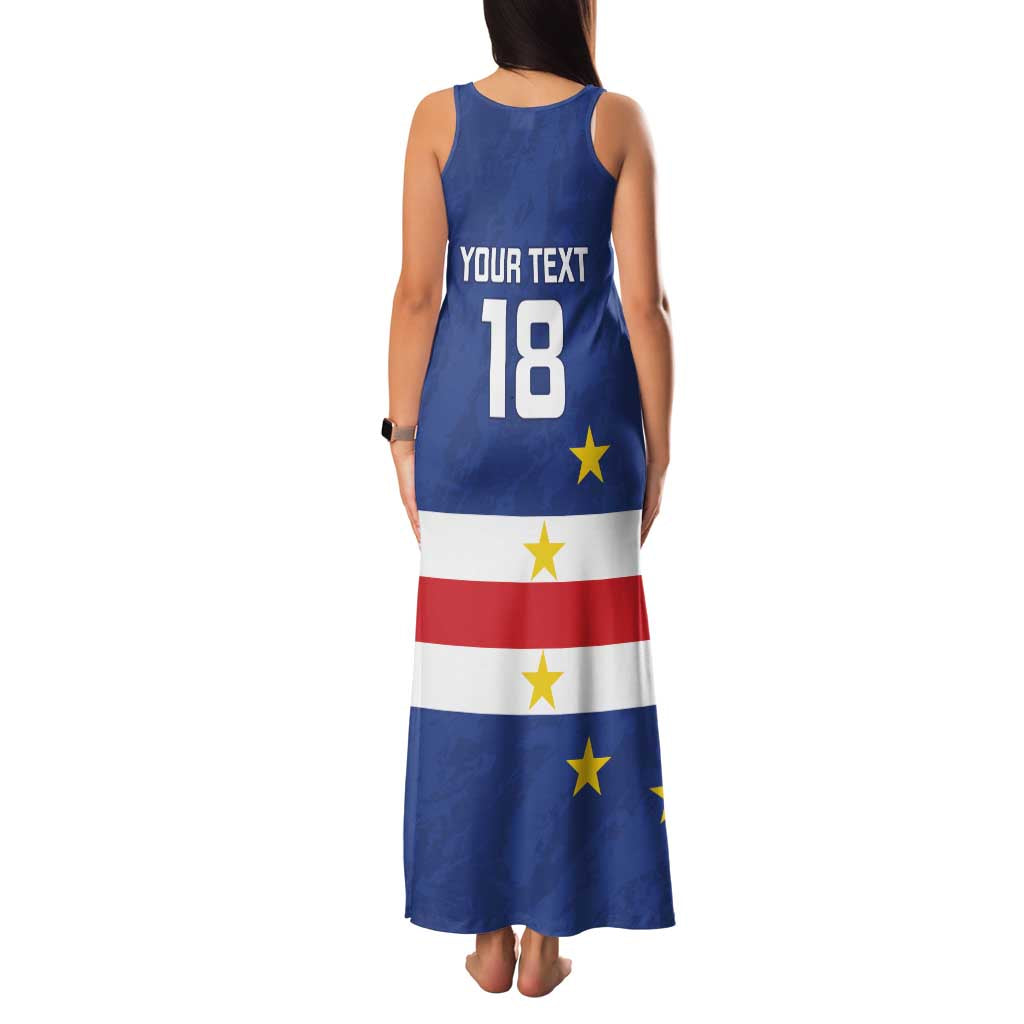 Cape Verde Football Custom Family Matching Tank Maxi Dress and Hawaiian Shirt Go Champion Sporty Style - Wonder Print Shop