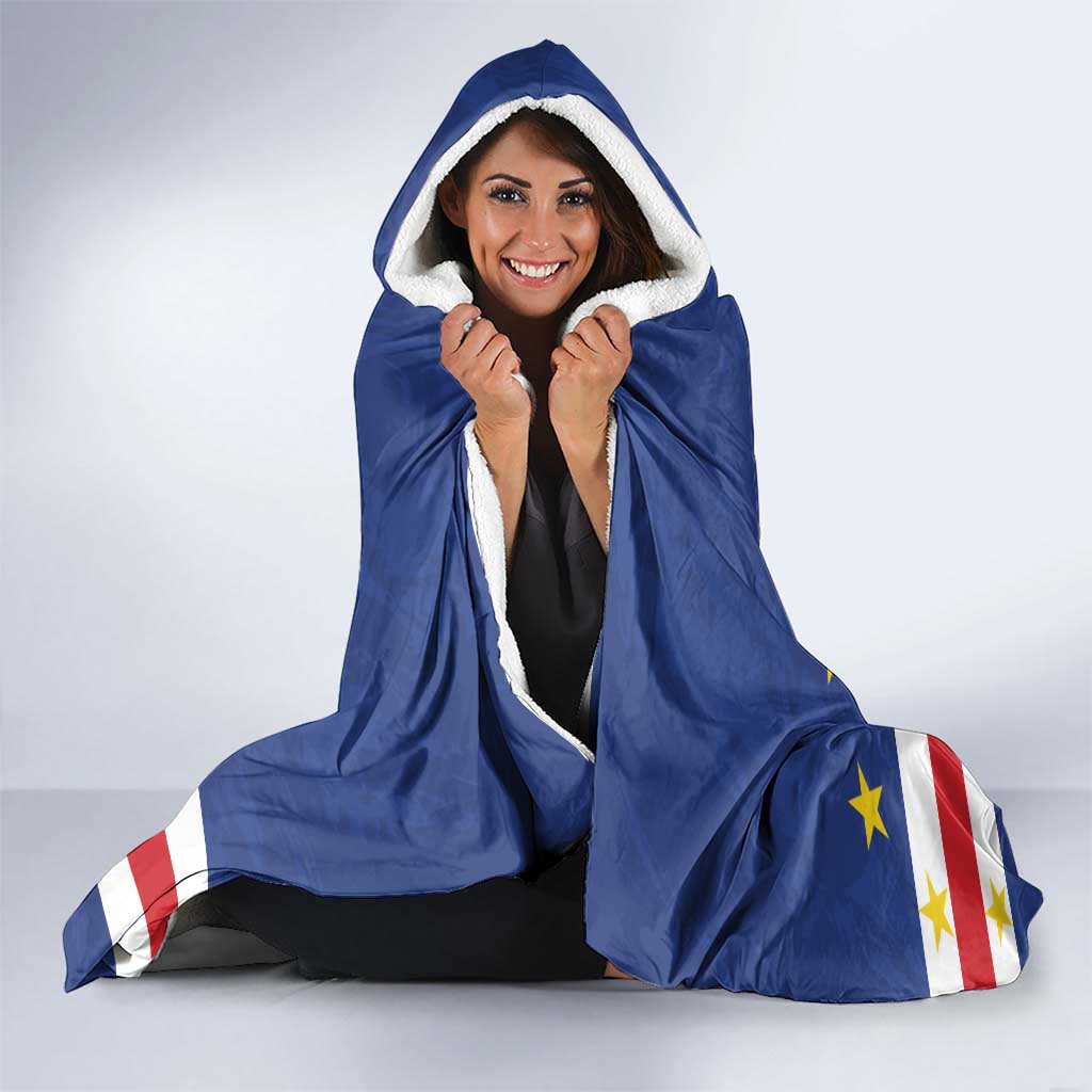 Cape Verde Football Custom Hooded Blanket Go Champion Sporty Style - Wonder Print Shop