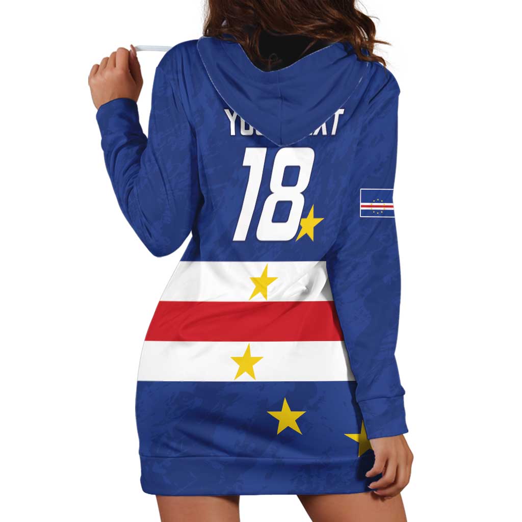 Cape Verde Football Custom Hoodie Dress Go Champion Sporty Style - Wonder Print Shop