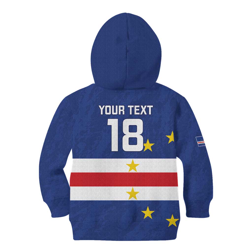 Cape Verde Football Custom Kid Hoodie Go Champion Sporty Style - Wonder Print Shop