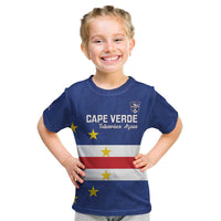 Cape Verde Football Custom Kid T Shirt Go Champion Sporty Style - Wonder Print Shop