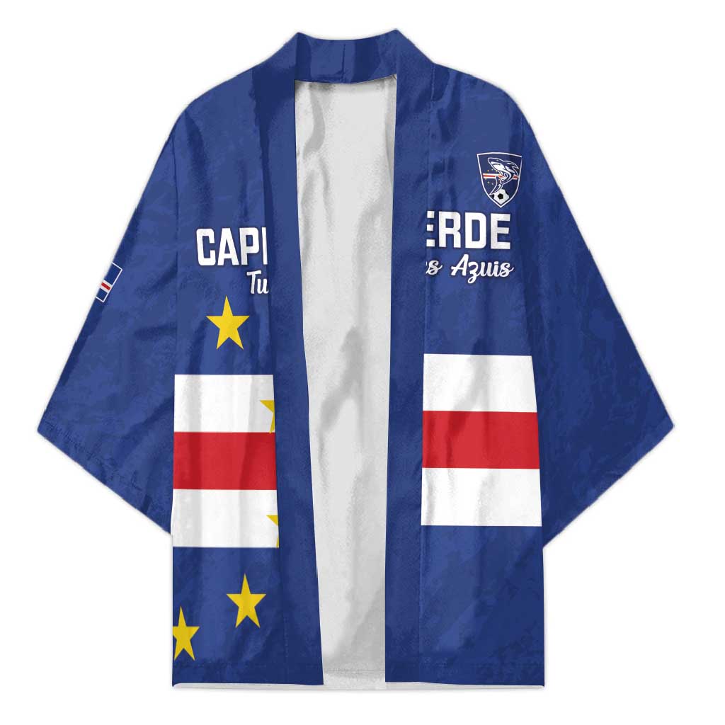 Cape Verde Football Custom Kimono Go Champion Sporty Style - Wonder Print Shop