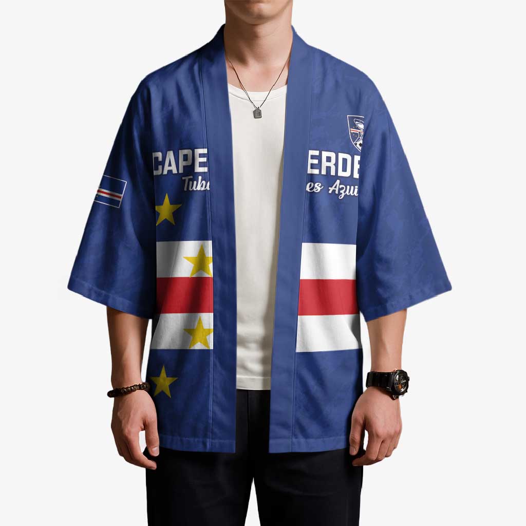 Cape Verde Football Custom Kimono Go Champion Sporty Style - Wonder Print Shop