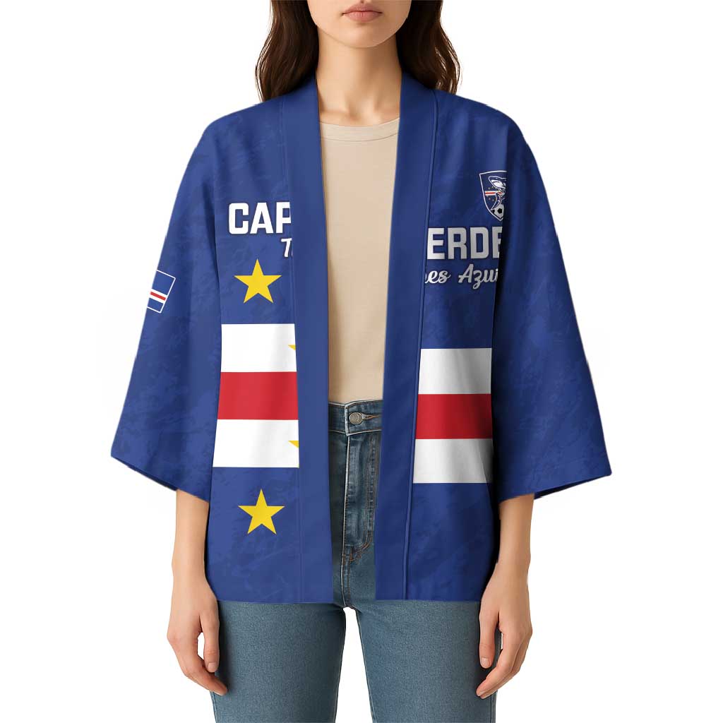 Cape Verde Football Custom Kimono Go Champion Sporty Style - Wonder Print Shop