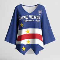 Cape Verde Football Custom Kimono Sleeve Blouse Go Champion Sporty Style - Wonder Print Shop