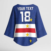 Cape Verde Football Custom Kimono Sleeve Blouse Go Champion Sporty Style - Wonder Print Shop