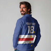 Cape Verde Football Custom Long Sleeve Polo Shirt Go Champion Sporty Style - Wonder Print Shop