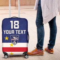 Cape Verde Football Custom Luggage Cover Go Champion Sporty Style - Wonder Print Shop