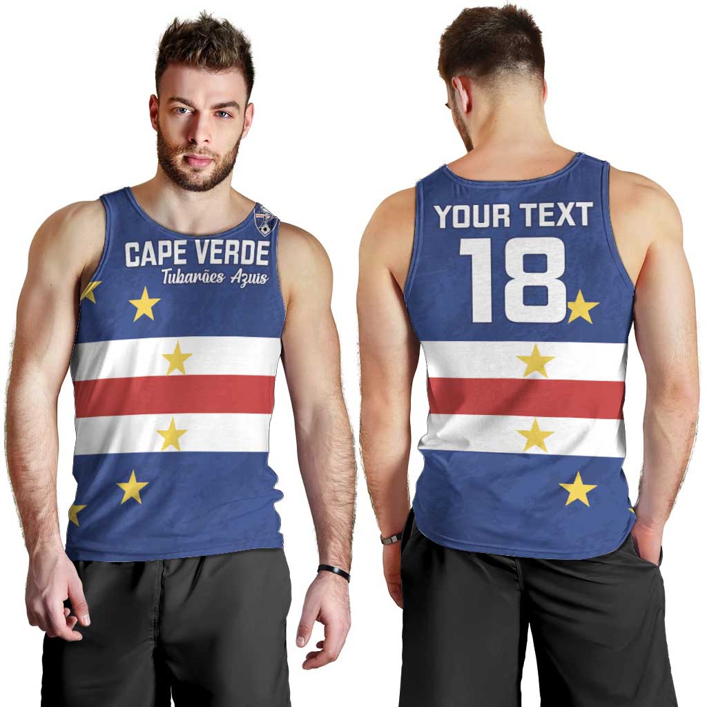 Cape Verde Football Custom Men Tank Top Go Champion Sporty Style - Wonder Print Shop