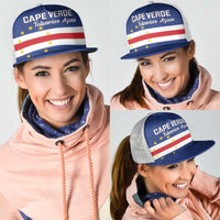 Cape Verde Football Mesh Trucker Cap Go Champion Sporty Style - Wonder Print Shop
