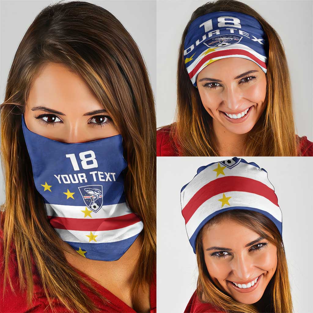 Cape Verde Football Custom Neck Gaiter Go Champion Sporty Style - Wonder Print Shop