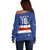Cape Verde Football Custom Off Shoulder Sweater Go Champion Sporty Style - Wonder Print Shop
