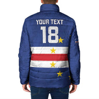 Cape Verde Football Custom Padded Jacket Go Champion Sporty Style - Wonder Print Shop