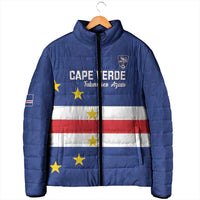 Cape Verde Football Custom Padded Jacket Go Champion Sporty Style - Wonder Print Shop