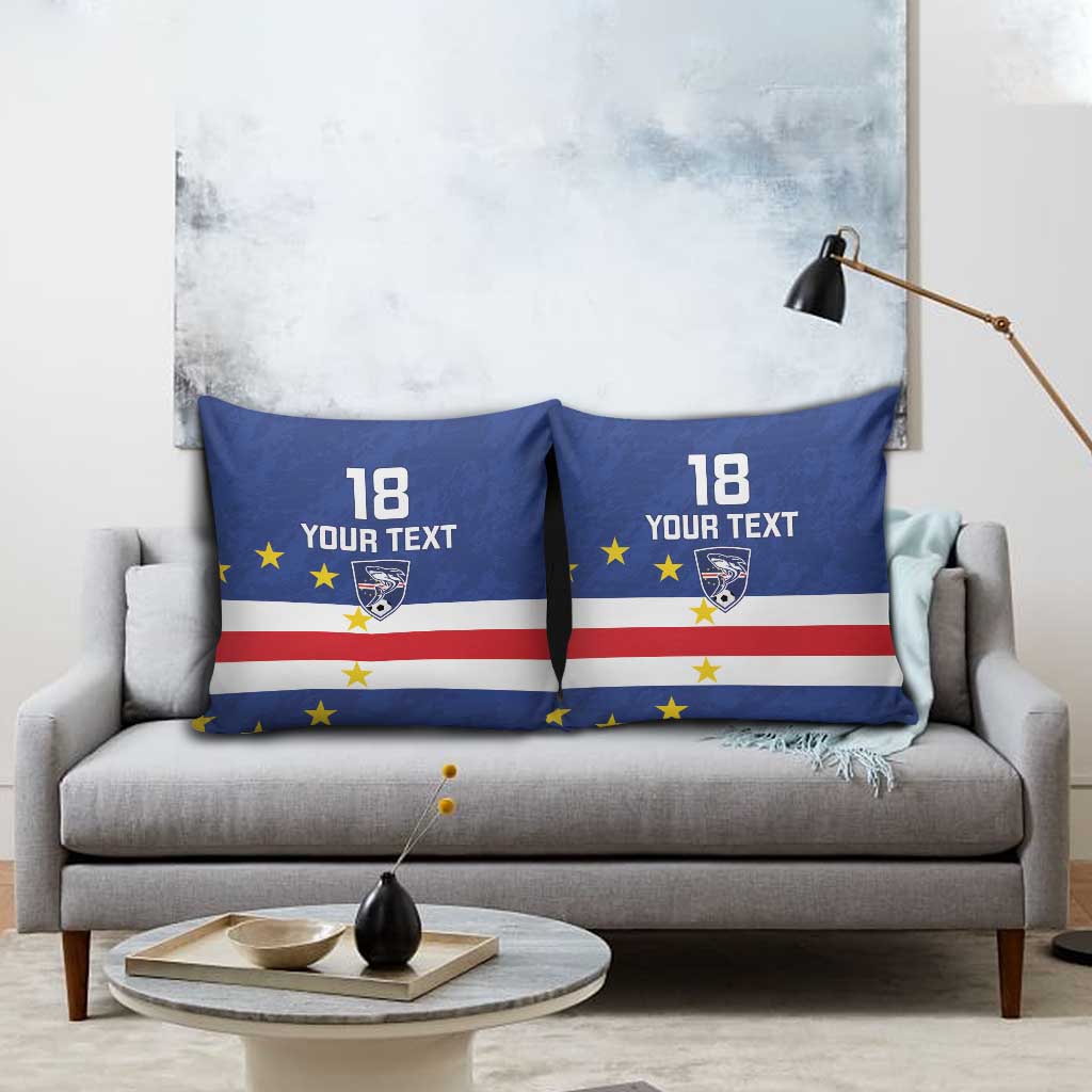 Cape Verde Football Custom Pillow Cover Go Champion Sporty Style - Wonder Print Shop