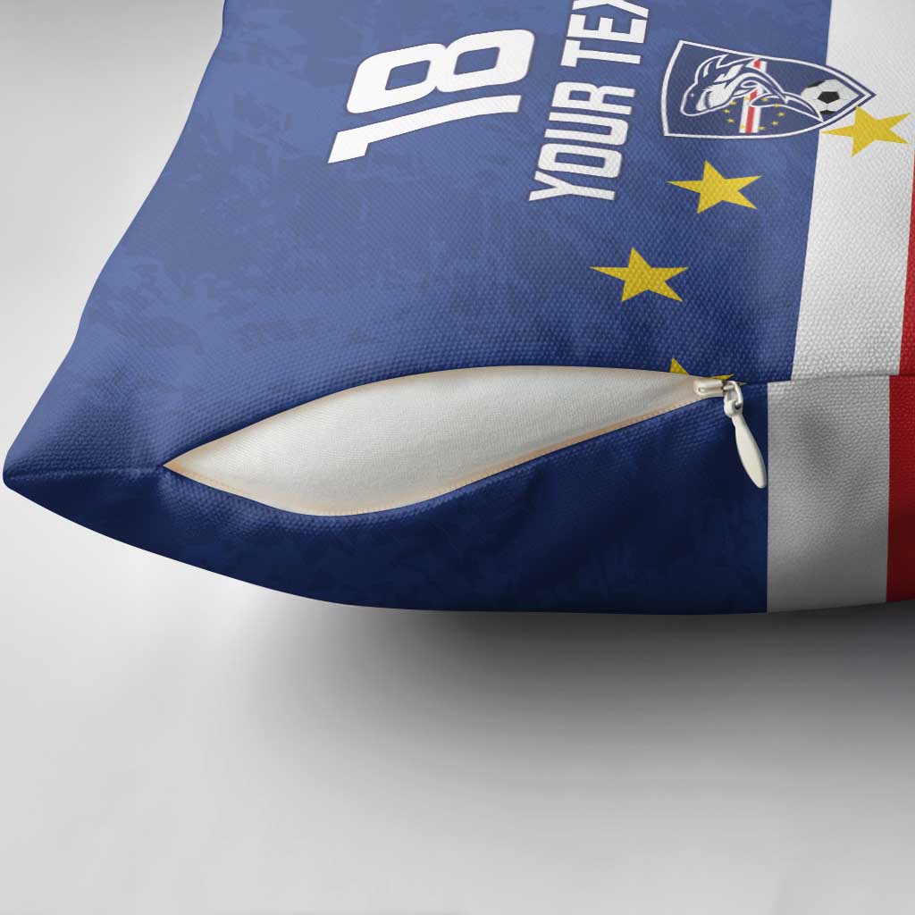 Cape Verde Football Custom Pillow Cover Go Champion Sporty Style - Wonder Print Shop