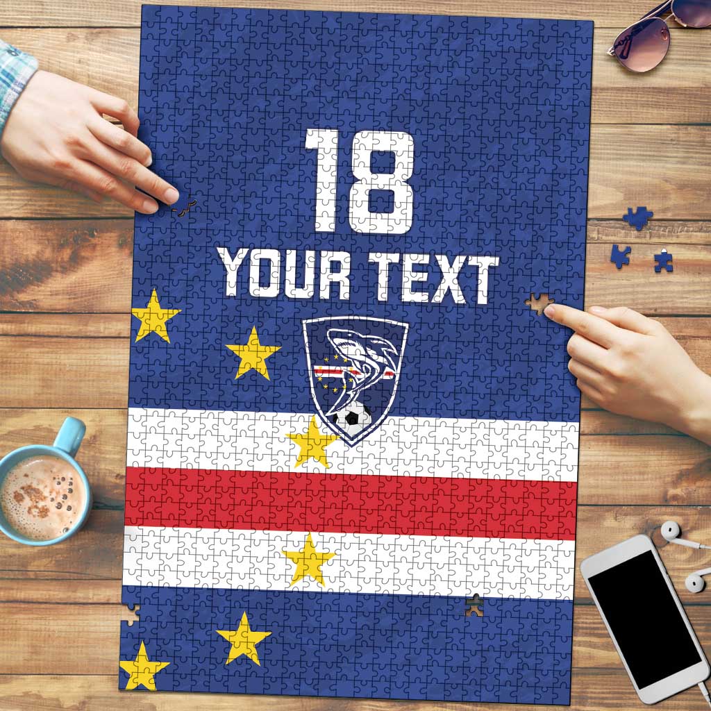 Cape Verde Football Custom Puzzle Go Champion Sporty Style - Wonder Print Shop