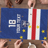 Cape Verde Football Custom Puzzle Go Champion Sporty Style - Wonder Print Shop