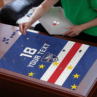Cape Verde Football Custom Puzzle Go Champion Sporty Style - Wonder Print Shop