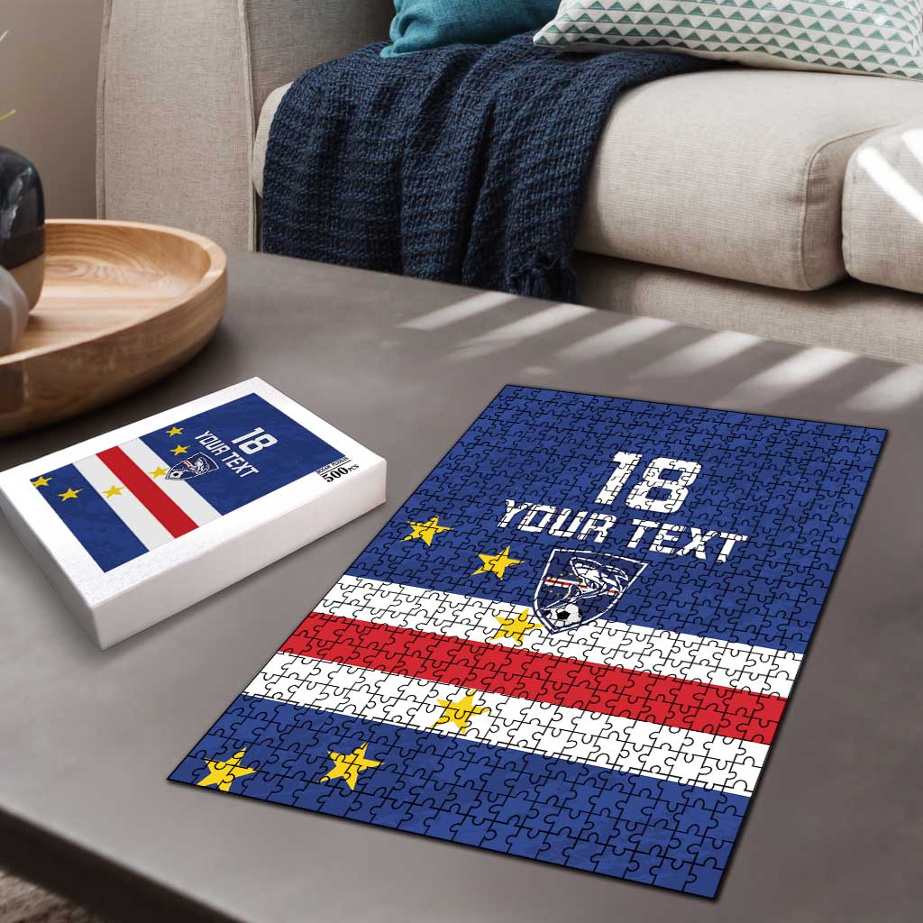 Cape Verde Football Custom Puzzle Go Champion Sporty Style - Wonder Print Shop