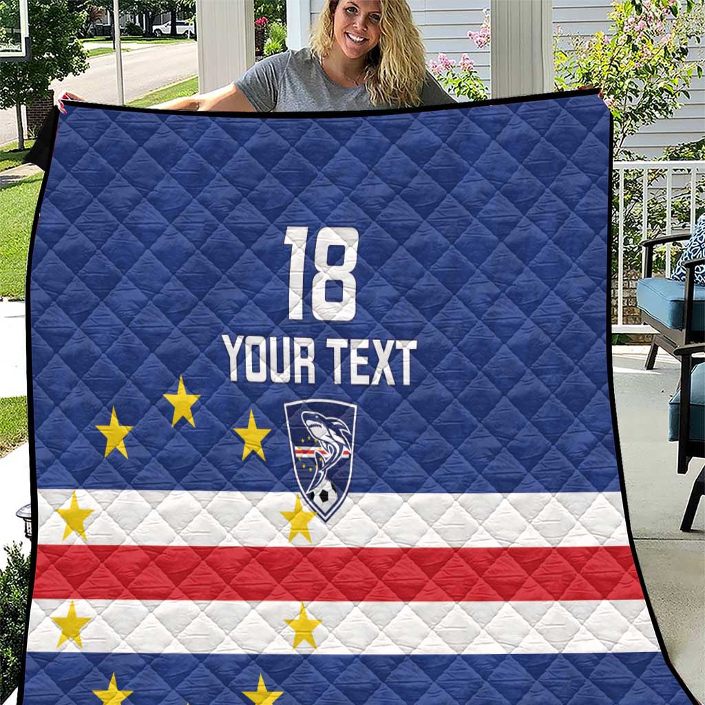 Cape Verde Football Custom Quilt Go Champion Sporty Style - Wonder Print Shop