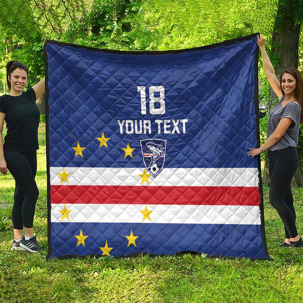 Cape Verde Football Custom Quilt Go Champion Sporty Style - Wonder Print Shop