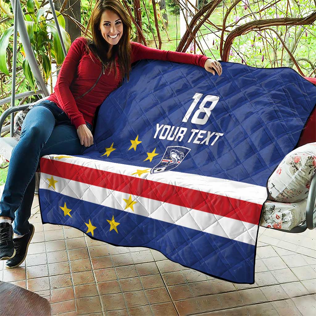 Cape Verde Football Custom Quilt Go Champion Sporty Style - Wonder Print Shop