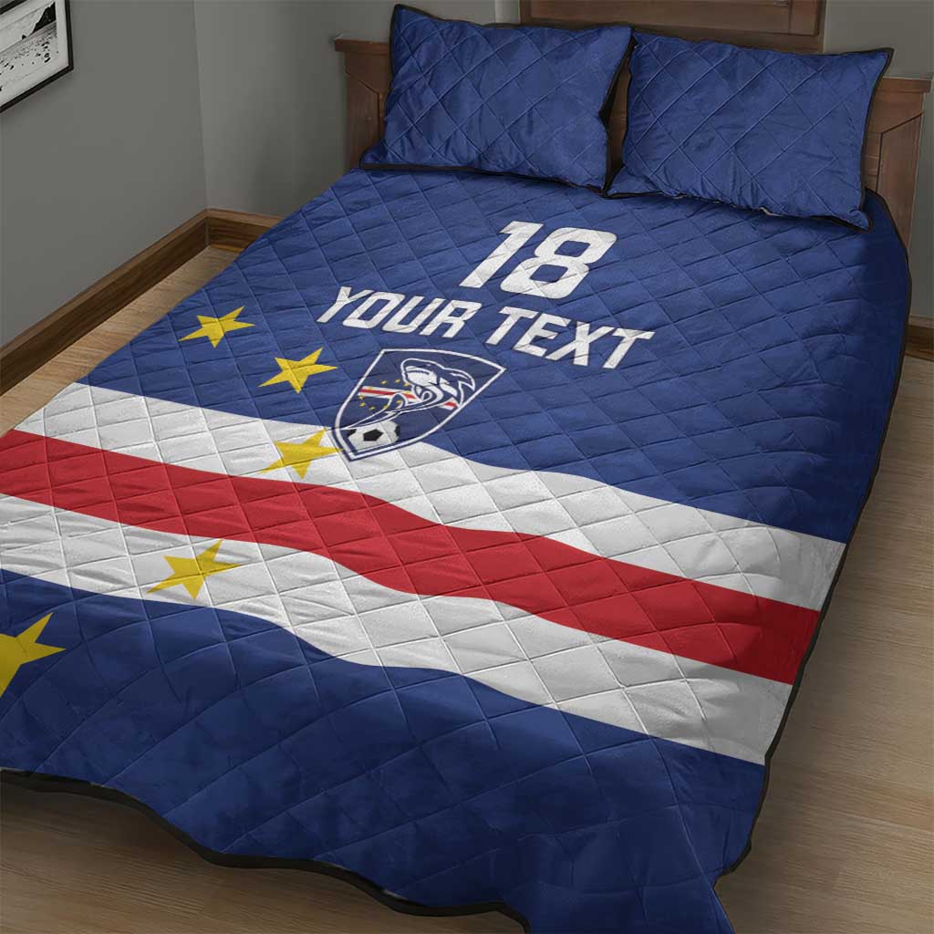 Cape Verde Football Custom Quilt Bed Set Go Champion Sporty Style - Wonder Print Shop