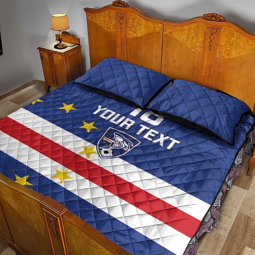 Cape Verde Football Custom Quilt Bed Set Go Champion Sporty Style - Wonder Print Shop