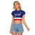 Cape Verde Football Custom Raglan Cropped T Shirt Go Champion Sporty Style - Wonder Print Shop