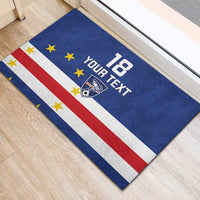 Cape Verde Football Custom Rubber Doormat Go Champion Sporty Style - Wonder Print Shop