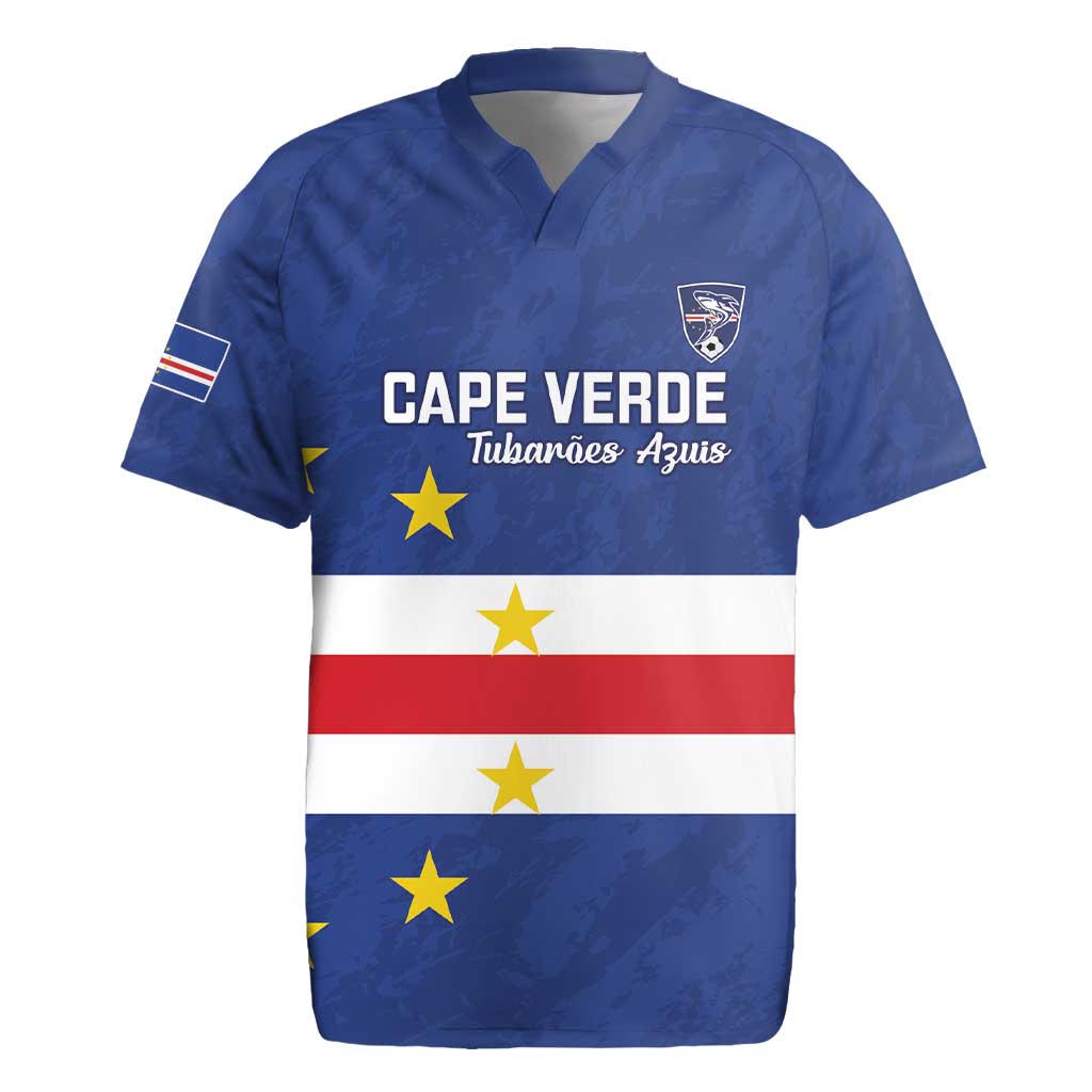 Cape Verde Football Custom Rugby Jersey Go Champion Sporty Style - Wonder Print Shop