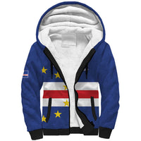 Cape Verde Football Custom Sherpa Hoodie Go Champion Sporty Style - Wonder Print Shop